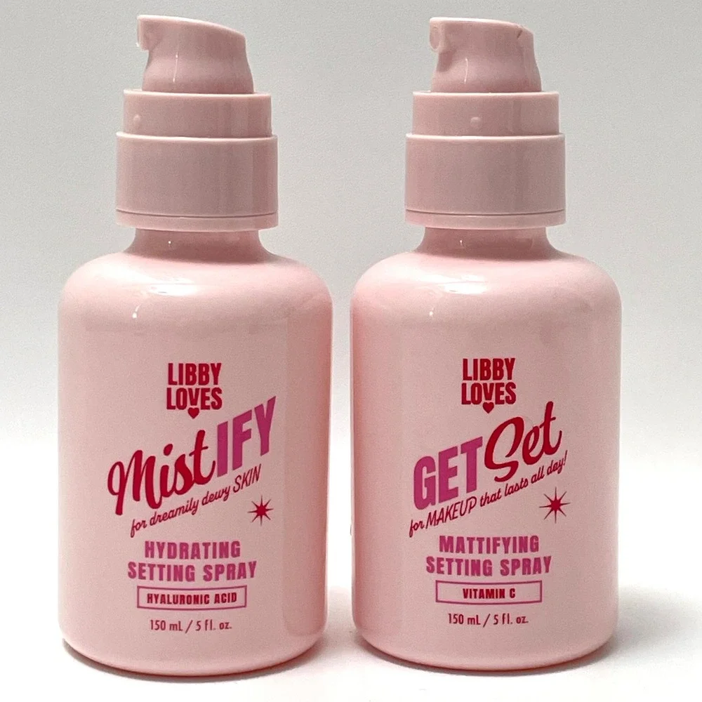 Libby Loves Mistify Get Set Hydrating Mattifying Setting Spray Makeup‎ Bundle